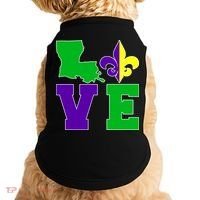 Love Mardi Gras Louisiana Doggie Tank thumb 0