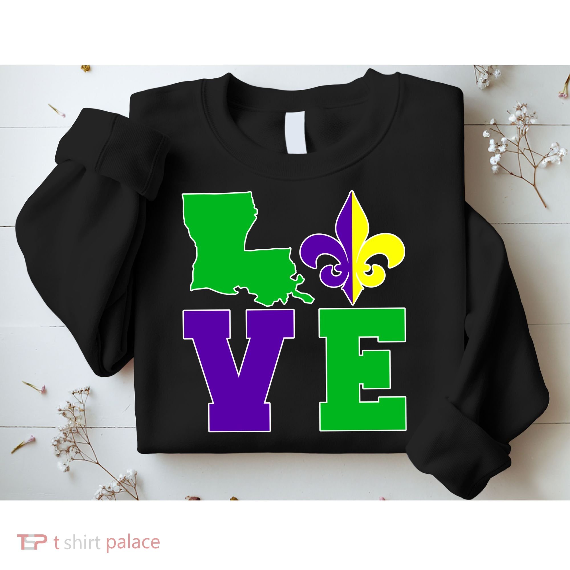 Love Mardi Gras Louisiana Sweatshirt