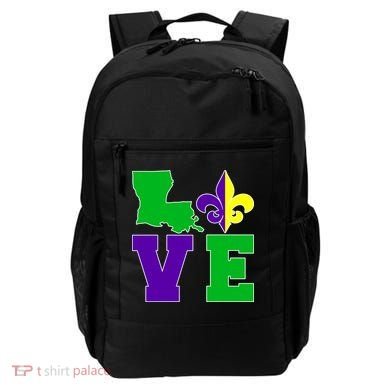 Love Mardi Gras Louisiana Backpack