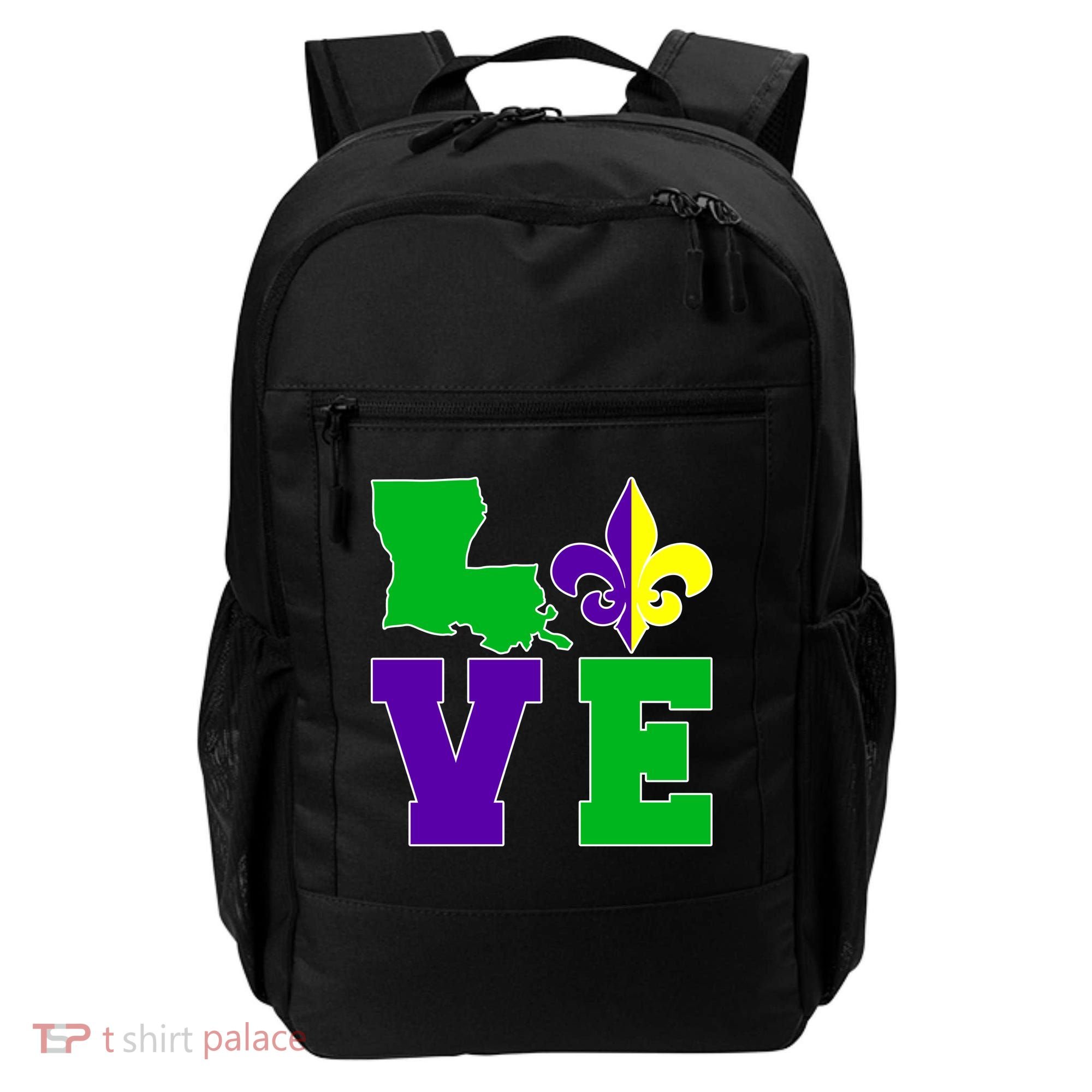 Love Mardi Gras Louisiana Backpack