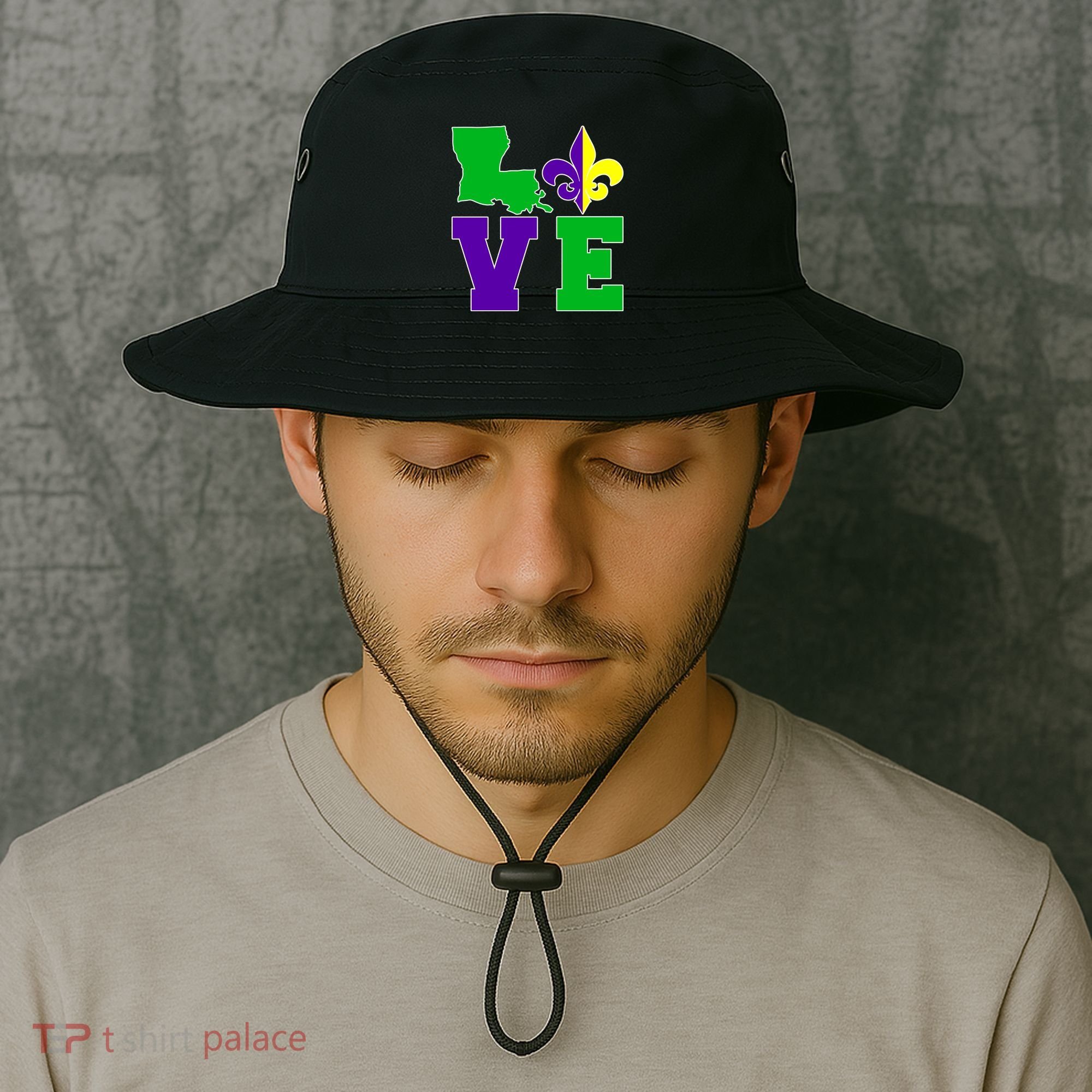 Love Mardi Gras Louisiana Bucket Hat