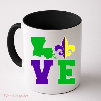 Love Mardi Gras Louisiana Coffee Mug