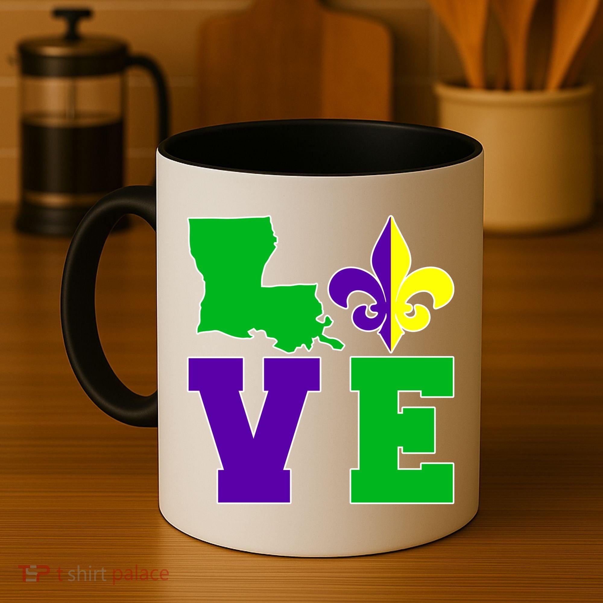 Love Mardi Gras Louisiana Coffee Mug