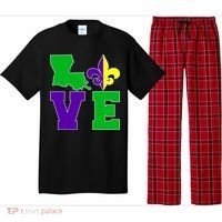 Love Mardi Gras Louisiana Pajama Set thumb 0
