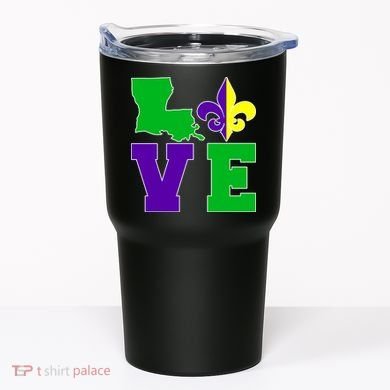 Love Mardi Gras Louisiana Tumbler