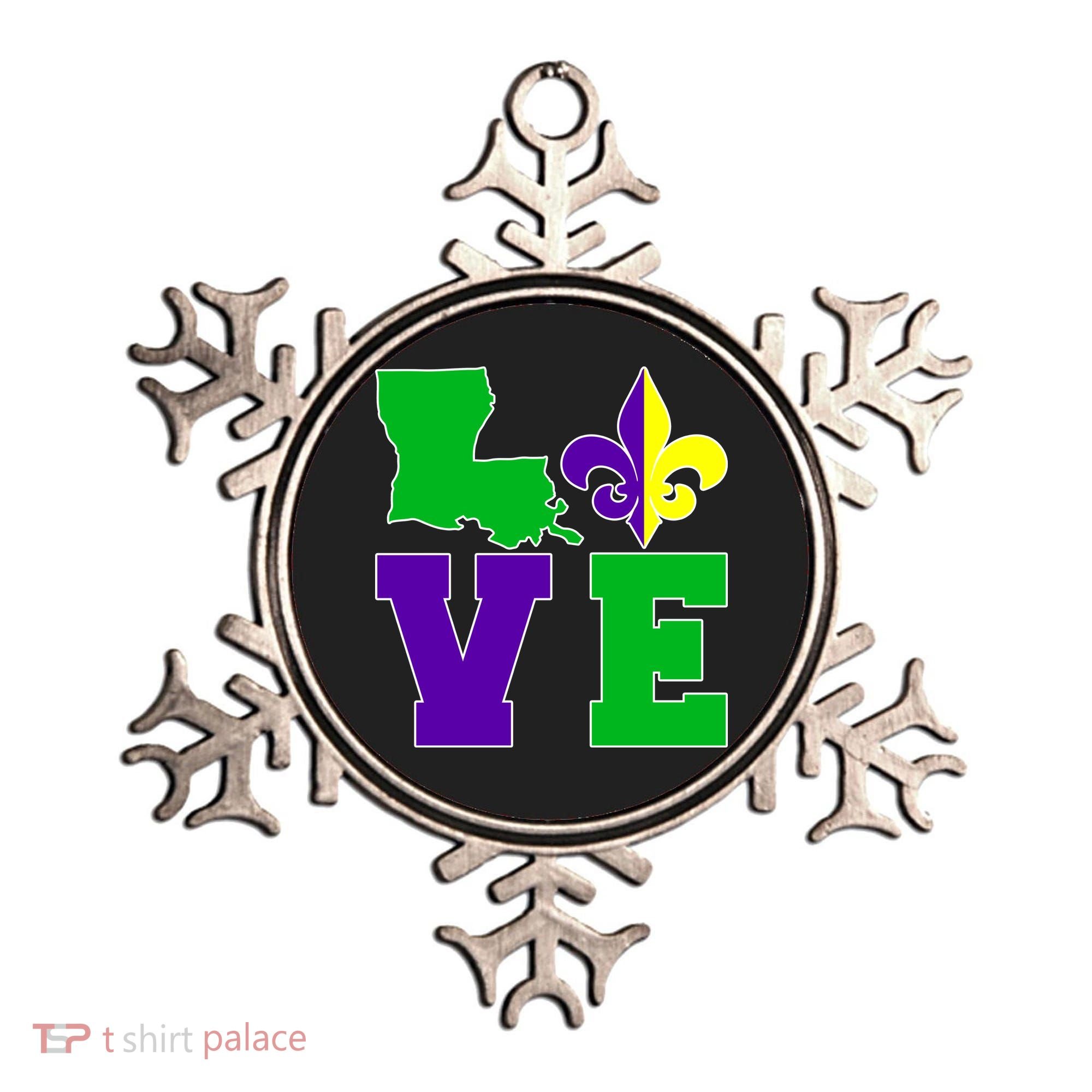 Love Mardi Gras Louisiana Ornament