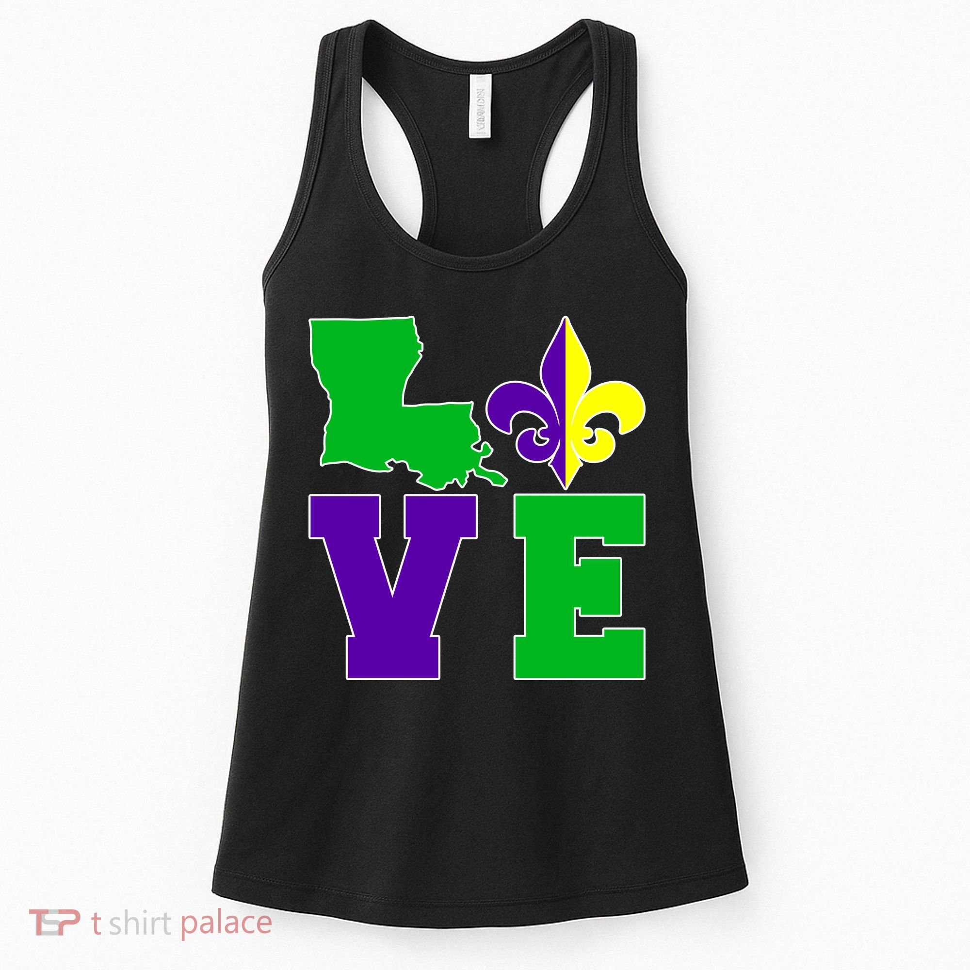 Love Mardi Gras Louisiana Women's Tank Top