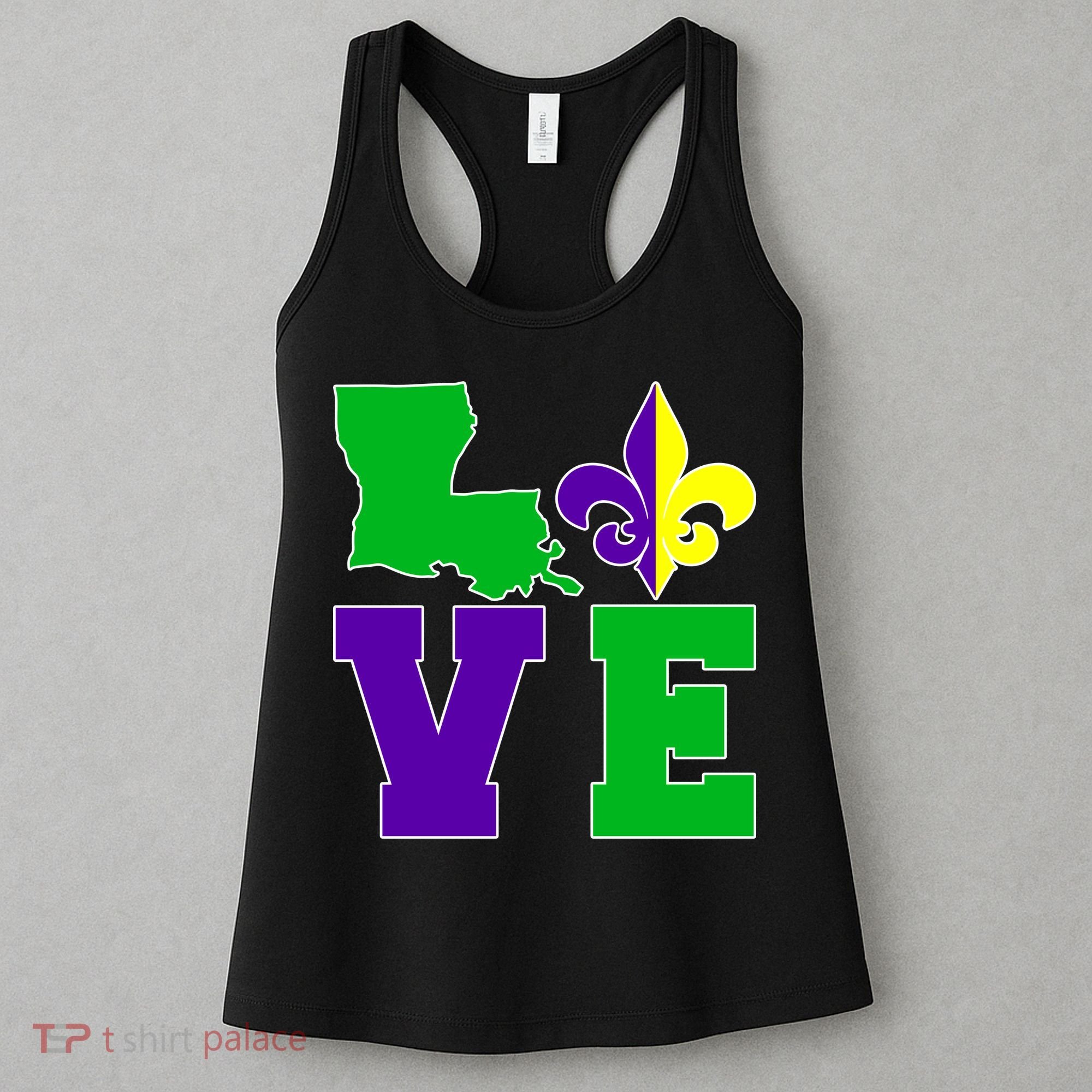 Love Mardi Gras Louisiana Women's Tank Top