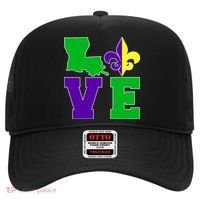 Love Mardi Gras Louisiana Hat thumb 0