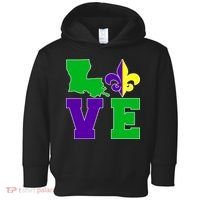 Love Mardi Gras Louisiana Toddler Hoodie thumb 0