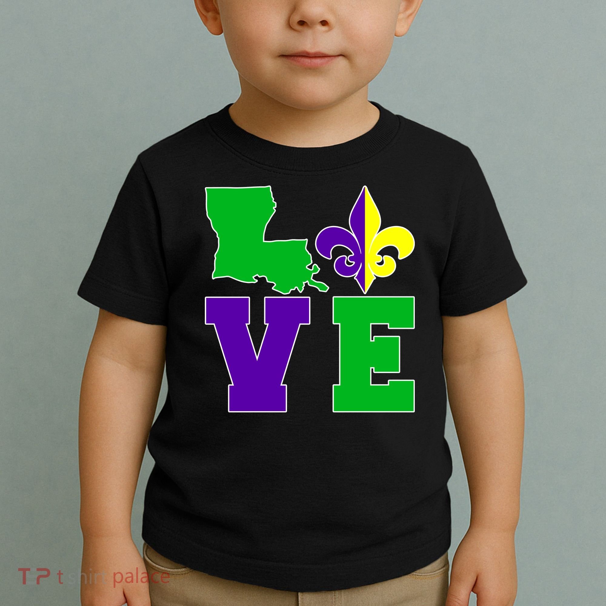 Love Mardi Gras Louisiana Toddler T-Shirt