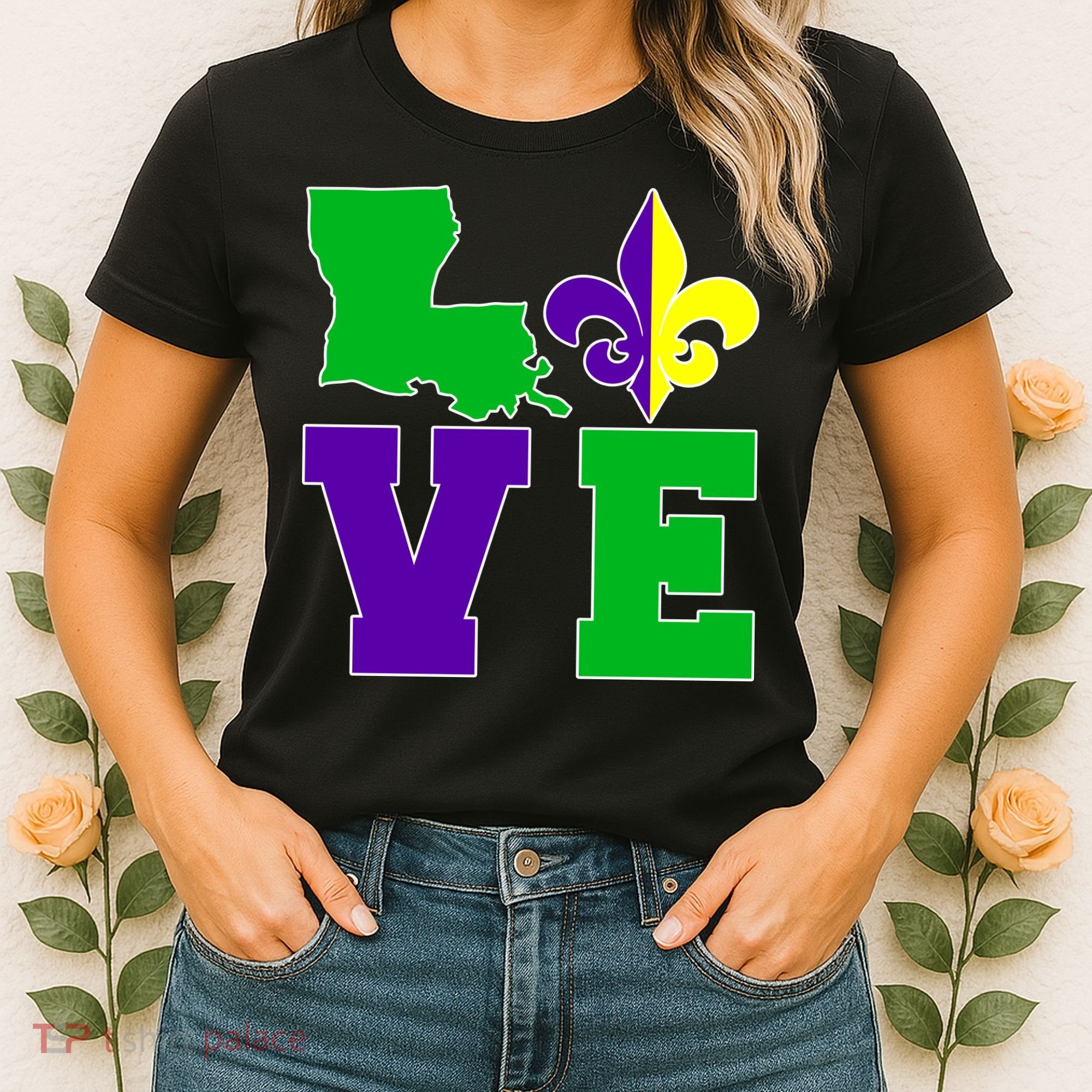 Love Mardi Gras Louisiana Women's T-Shirt