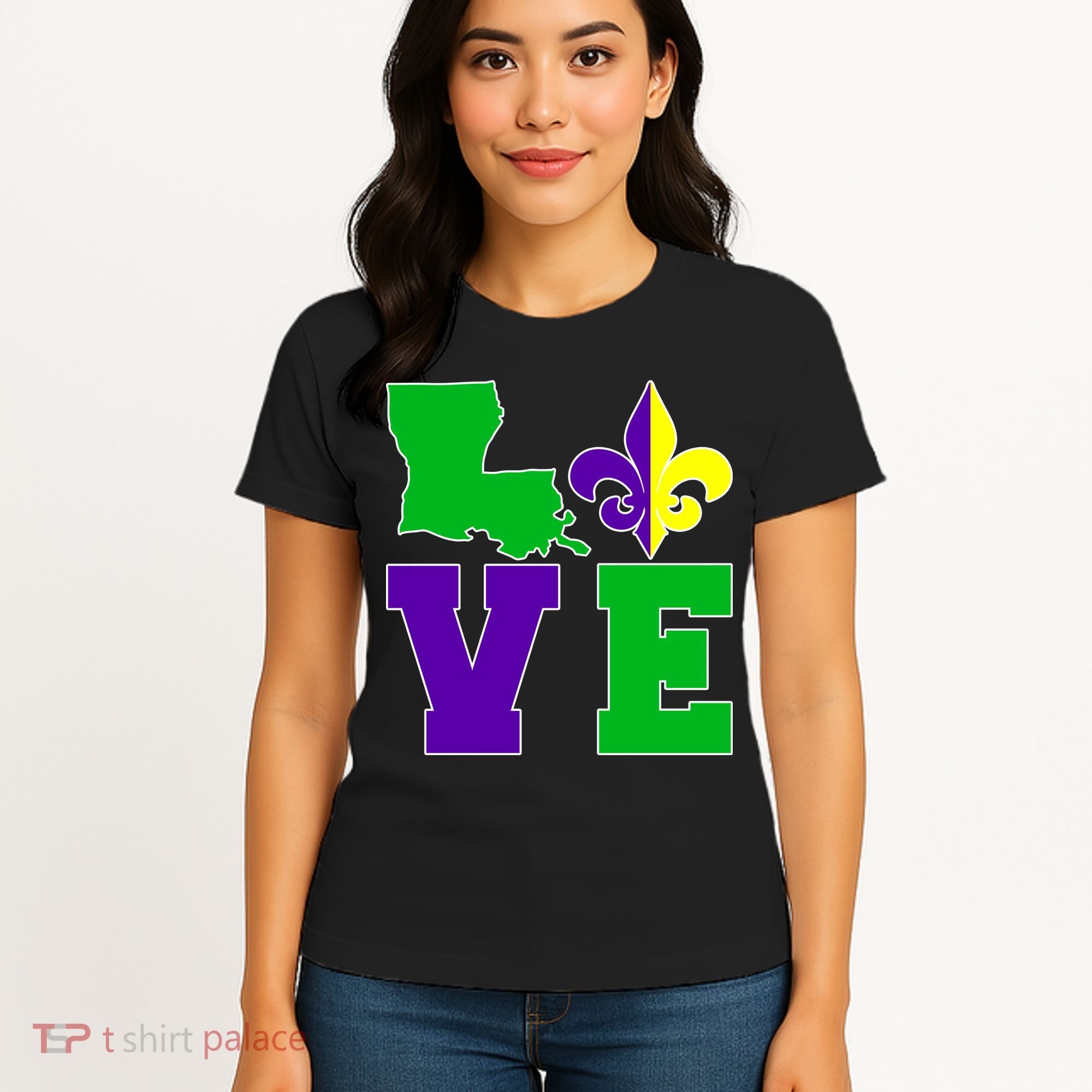 Love Mardi Gras Louisiana Women's T-Shirt