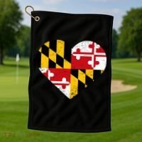 Love Maryland Golf Towel thumb 1