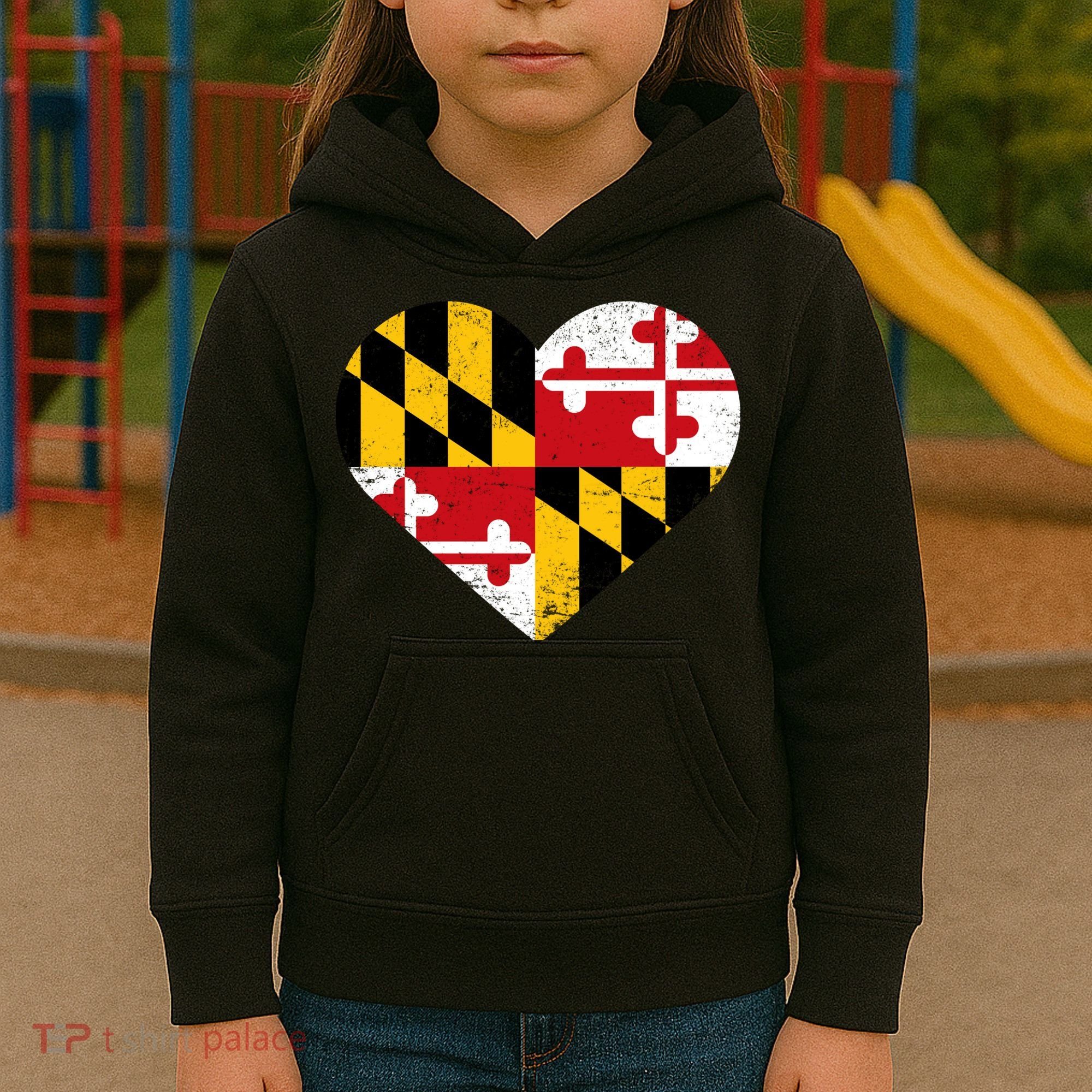 Love Maryland Kids Hoodie