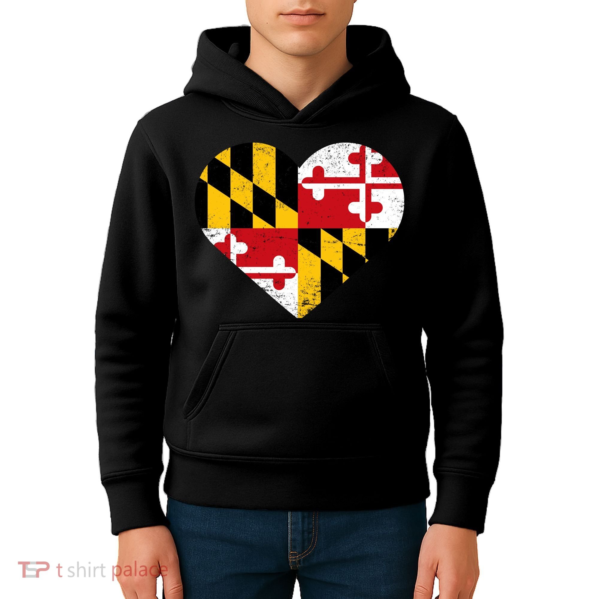 Love Maryland Kids Hoodie