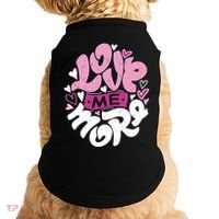 Love Me More Cute Hearts Doggie Tank thumb 0