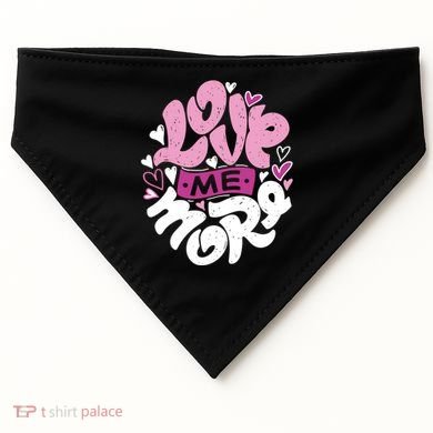 Love Me More Cute Hearts USA-Made Doggie Bandana