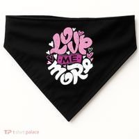 Love Me More Cute Hearts USA-Made Doggie Bandana thumb 0