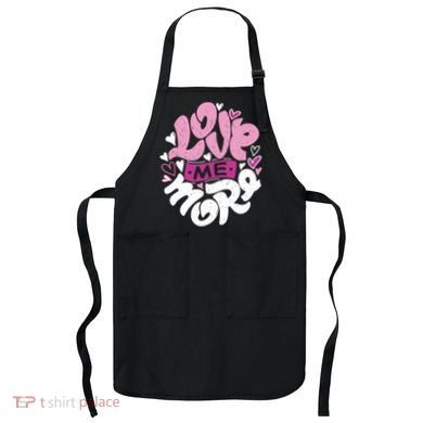 Love Me More Cute Hearts Apron
