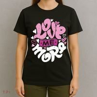 Love Me More Cute Hearts T-Shirt thumb 4