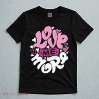 Love Me More Cute Hearts T-Shirt thumb 5
