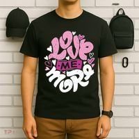 Love Me More Cute Hearts T-Shirt thumb 6