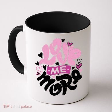 Love Me More Cute Hearts Coffee Mug