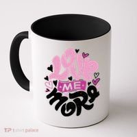 Love Me More Cute Hearts Coffee Mug thumb 0