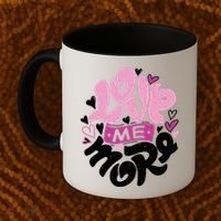 Love Me More Cute Hearts Coffee Mug thumb 2