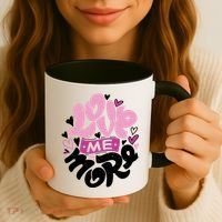 Love Me More Cute Hearts Coffee Mug thumb 3
