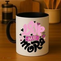 Love Me More Cute Hearts Coffee Mug thumb 4