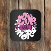 Love Me More Cute Hearts Coaster thumb 0