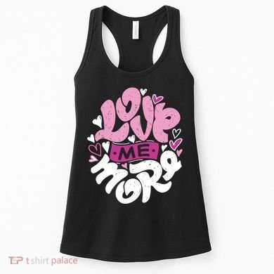 Love Me More Cute Hearts Women's Tank Top