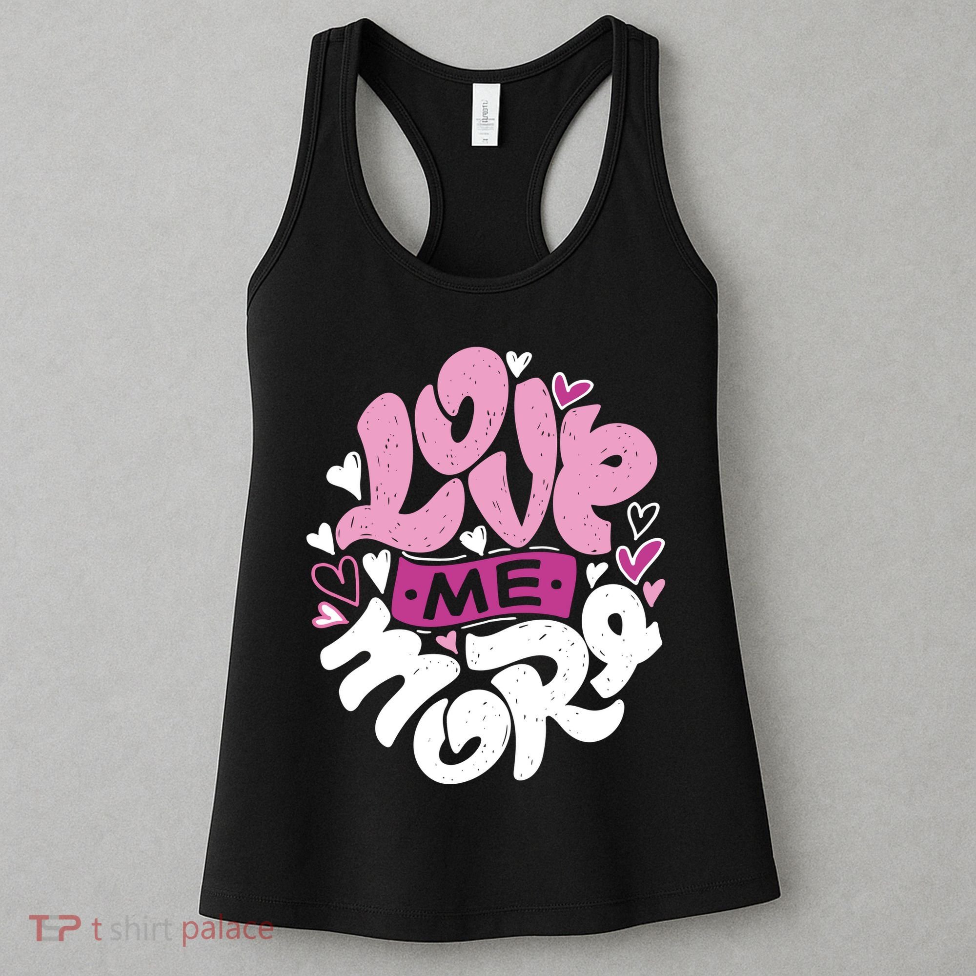 Love Me More Cute Hearts Women's Tank Top