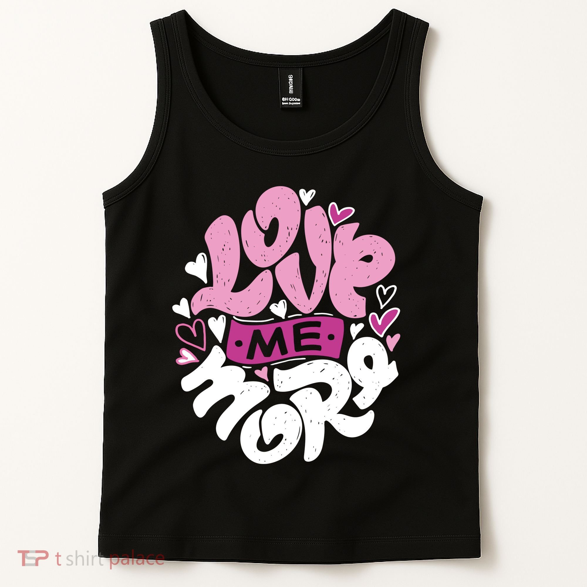Love Me More Cute Hearts Tank Top