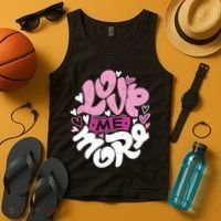 Love Me More Cute Hearts Tank Top thumb 4