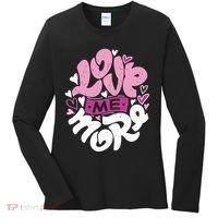 Love Me More Cute Hearts Women's Long Sleeve Shirt thumb 0
