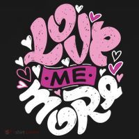 Love Me More Cute Hearts Women's T-Shirt thumb 6
