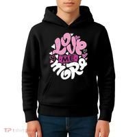 Love Me More Cute Hearts Kids Hoodie thumb 4