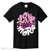 Love Me More Cute Hearts Kids T-Shirt thumb 0