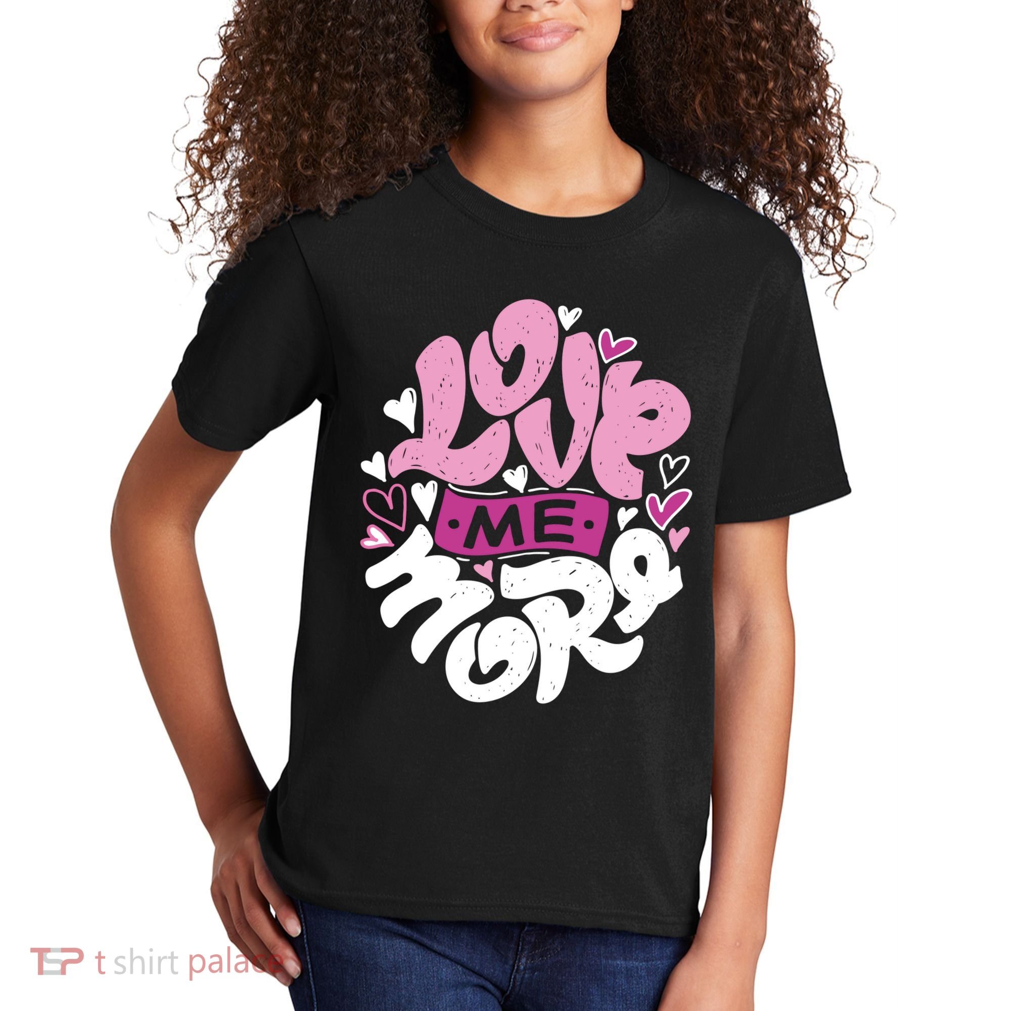 Love Me More Cute Hearts Kids T-Shirt