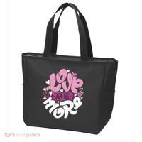 Love Me More Cute Hearts Tote Bag thumb 3
