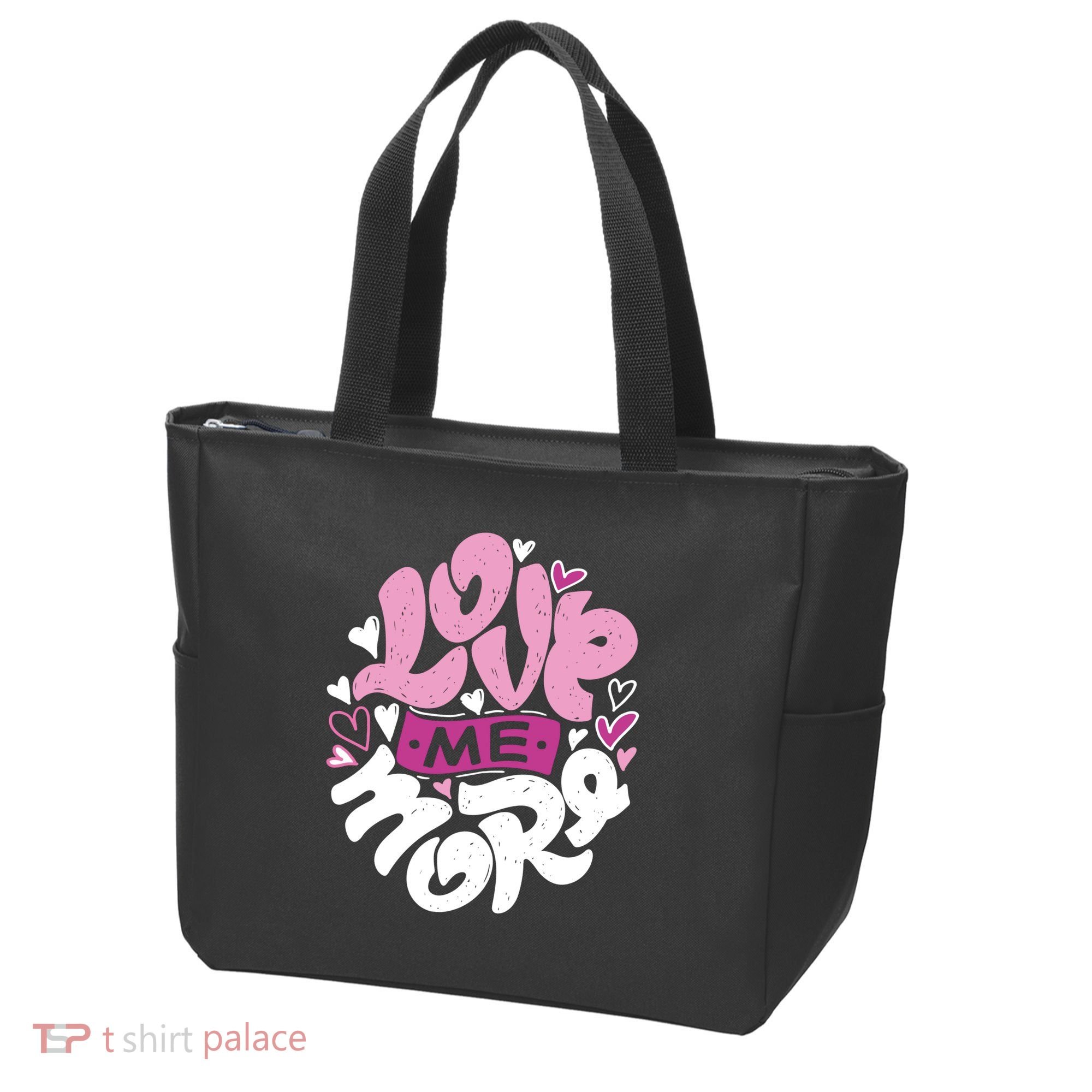 Love Me More Cute Hearts Tote Bag