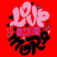Love Me More Cute Hearts Santa Hat thumb 1