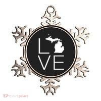 Love Michigan Ornament thumb 0
