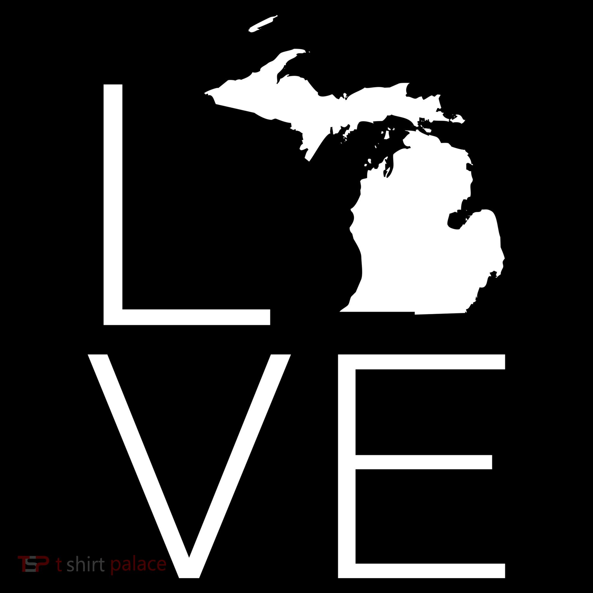 Love Michigan Ornament
