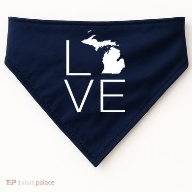 Love Michigan USA-Made Doggie Bandana