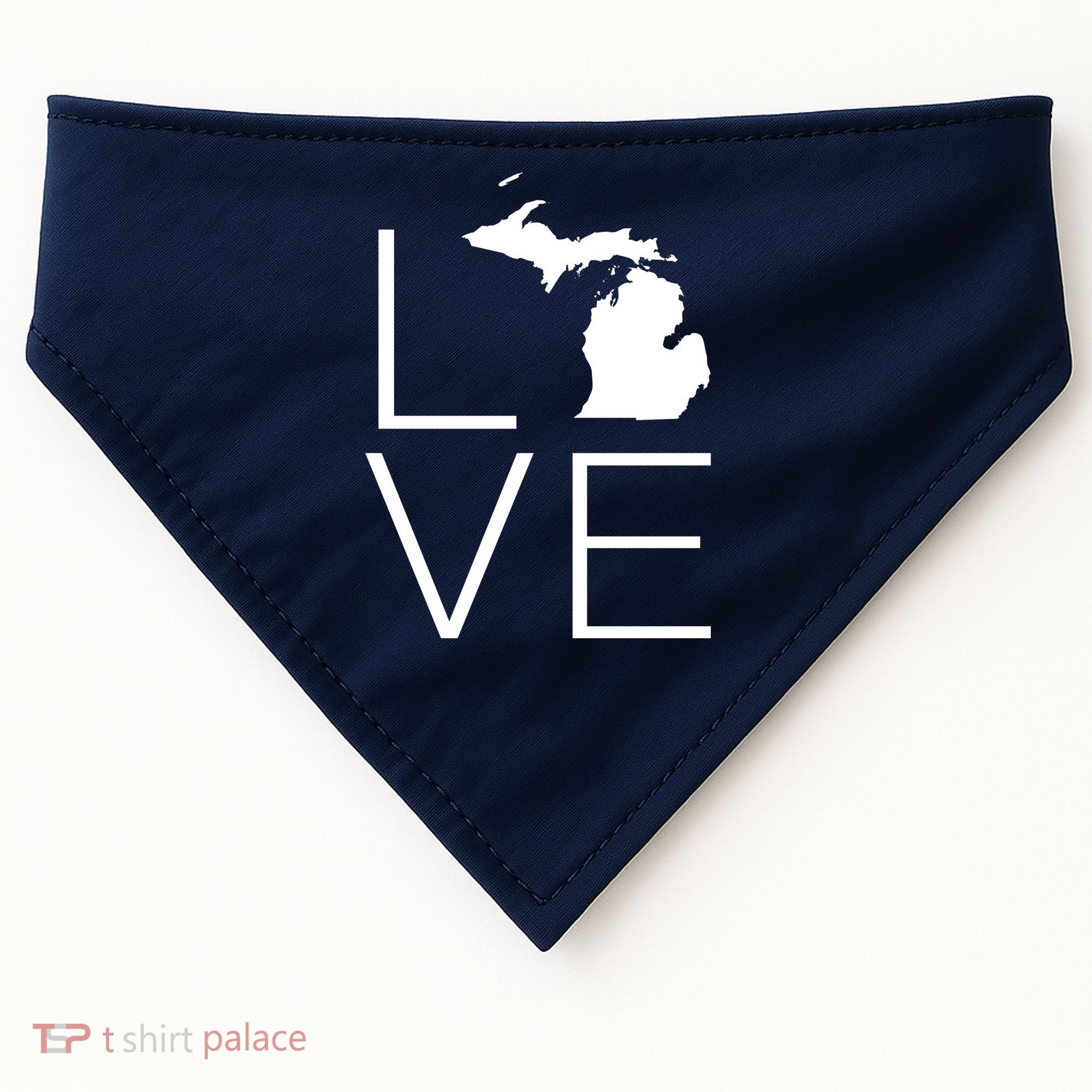 Love Michigan USA-Made Doggie Bandana
