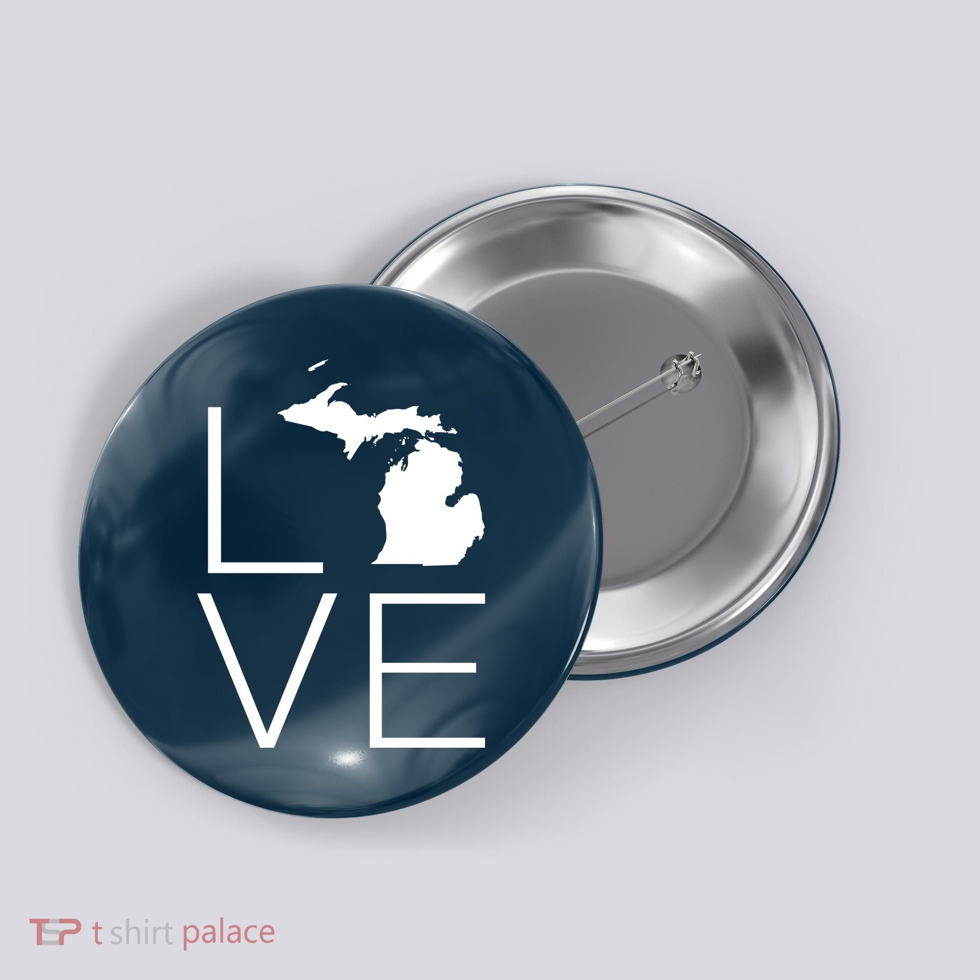 Love Michigan Button